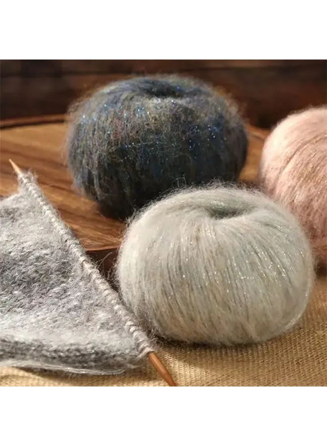 Mohair Wool Yarn 10pcs 250g Total Color 05 For Knitting Crochet Sweaters Scarves - Image 1
